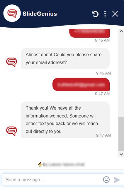 You can contact the customer support managers on Slidegenius.com via phone call and email.