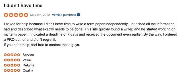 SpeedyPaper has a lot of positive reviews on SiteJabber.